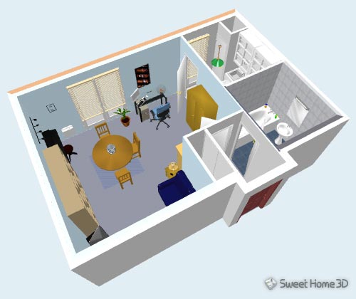โปรแกรมออกแบบ Sweet Home 3D